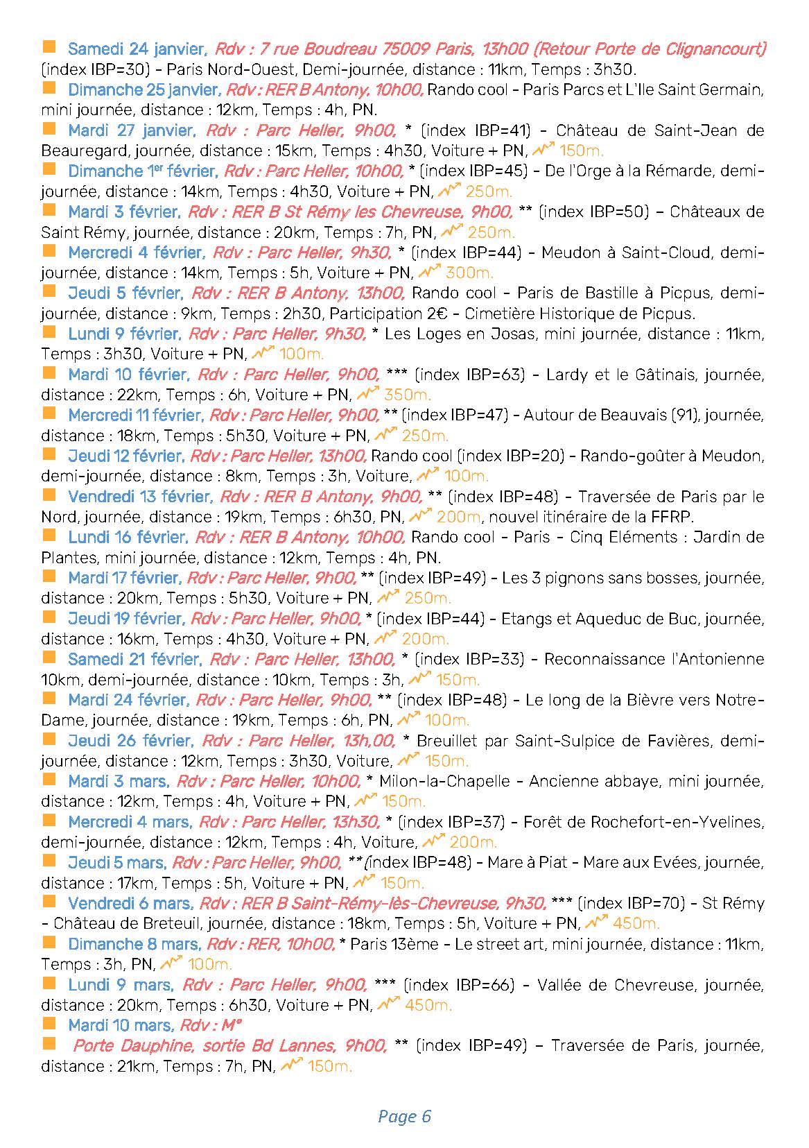 Randonnées Pédestres